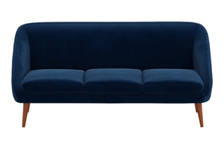 Canapé Séméon - Bleu foncé - 3 places - En polyester