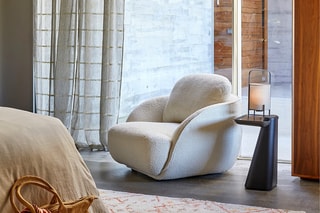 Fauteuil Alpine - Ecru - En tissu bouclette