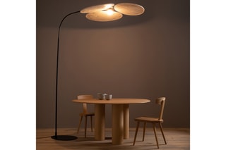 Lampadaire LED - Noir et beige - 10 W