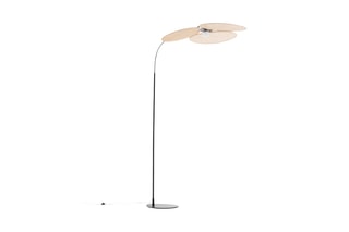 Lampadaire LED - Noir et beige - 10 W