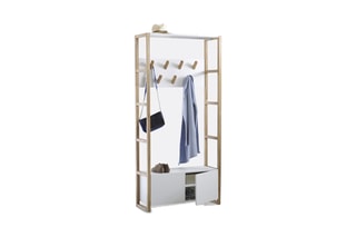Vestiaire compo 2 portes en chêne naturel massif Compo - 90 x 190 x 33 cm