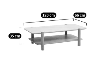 Salontafel Amber - 120 x 35 x 66 cm