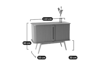 Buffet 2 portes Wapong - 110 x 50 x 80 cm