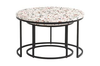 2 Bijzettafels Hervé - 50 x 37/ 70 x 42 cm