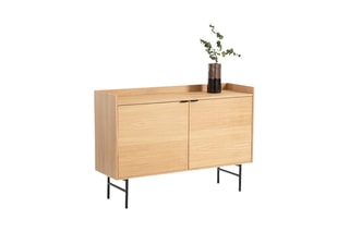 Buffet 2 portes - Naturel - 130 x 90 x 40 cm