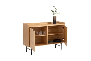 Buffet 2 portes - Naturel - 130 x 90 x 40 cm