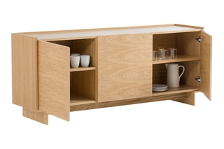 Buffet 3 portes Denho - En chêne - 176 x 74 x 45 cm
