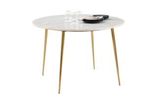 Tafel met Witmarmeren Blad Luxore - 110 x 75 x 110 cm