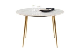 Tafel met Witmarmeren Blad Luxore - 110 x 75 x 110 cm