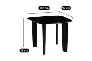 Table en marbre Dolmena - 100 x 97 x 75 cm