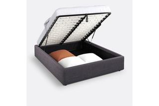 Lit coffre avec sommier Papilla - Couchage 140 x 190 cm