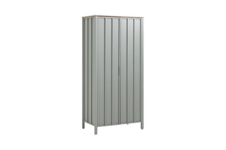 Armoire 2 portes en chêne massif Eugène - 96,4 x 200 x 57,2 cm