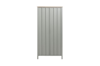 Armoire 2 portes en chêne massif Eugène - 96,4 x 200 x 57,2 cm
