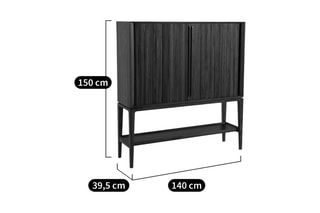 Buffet 2 portes Liamca - 140 x 150 x 39,5 cm