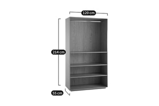 Dressing 4 niveaux Johanez - 120 x 214 x 55 cm