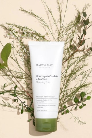 Espuma de limpeza houttuynia cordata + árvore de chá - 150 ml