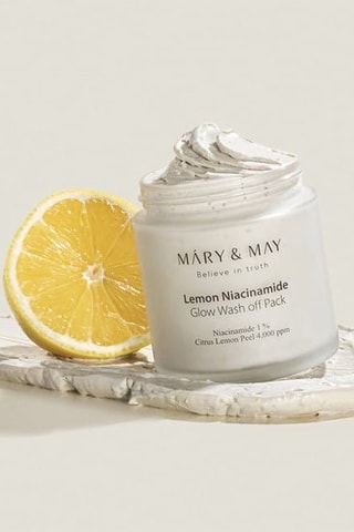 Máscara hidratante Lemon Niacinamide Glow Wash Off Pack - Peles baças e pigmentadas com tez irregular - 125 g