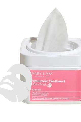 30 máscaras de tecido hidratantes para o rosto Hyaluronic Panthenol Hydra Mask - Peles secas e rugosas - 400 ml