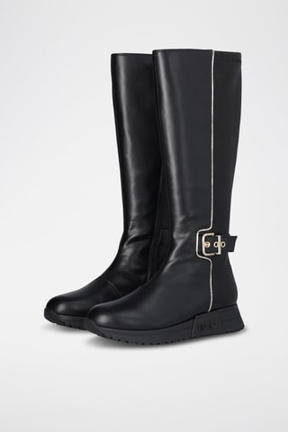 Botas com plataforma Kiss - Preto