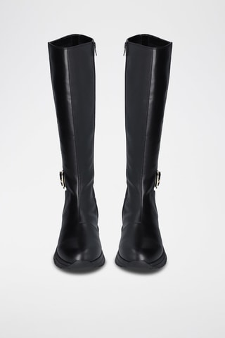 Botas com plataforma Kiss - Preto