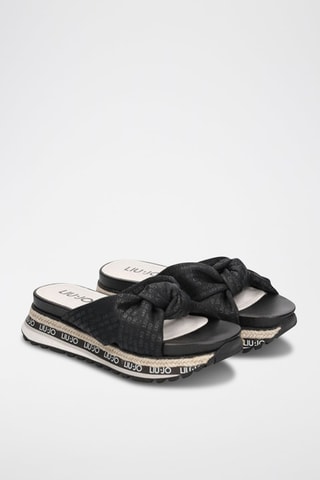 Chinelos plataforma Wonder Preto