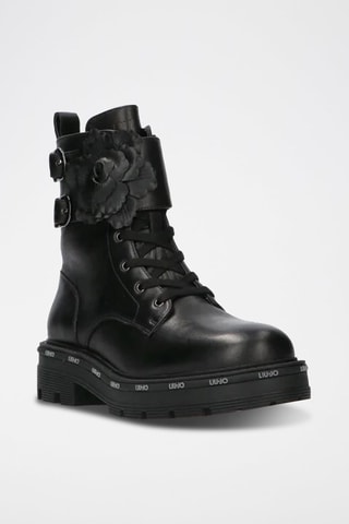 Botins em couro de vitelo Taylor - Preto