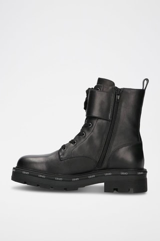 Botins em couro de vitelo Taylor - Preto