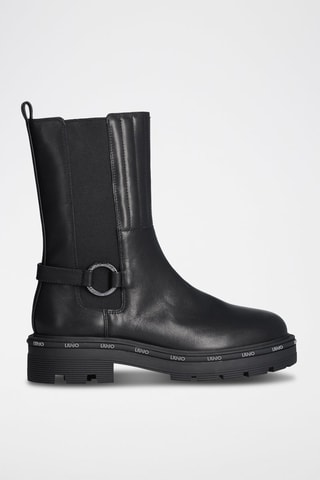 Botins em couro de touro Taylor  Preto