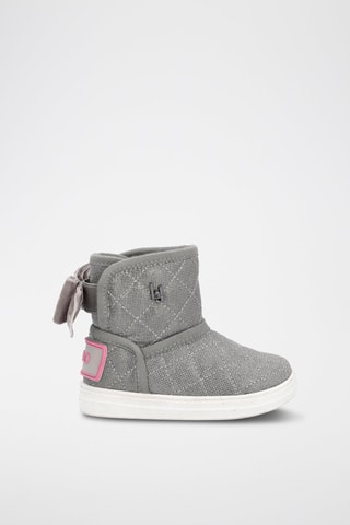 Botins Alicia Cinzento e rosa
