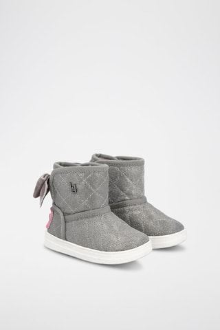Botins Alicia Cinzento e rosa