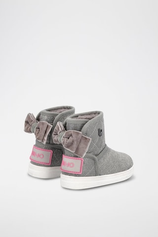 Botins Alicia Cinzento e rosa
