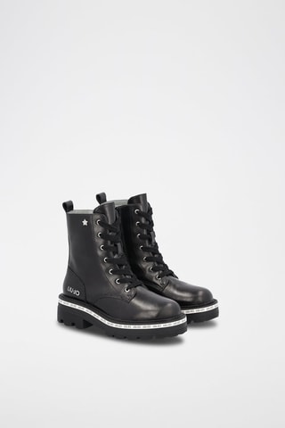Botins em couro de vitelo Tailor Preto