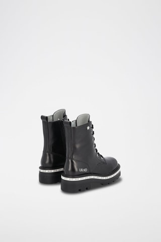 Botins em couro de vitelo Tailor Preto