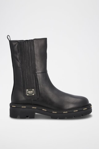 Botins em couro de touro Tailor Preto