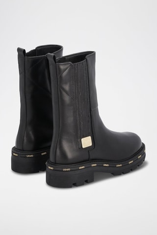 Botins em couro de touro Tailor Preto