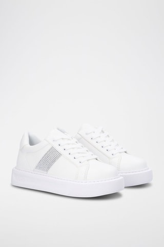 Sneakers com plataforma Kyle Branco