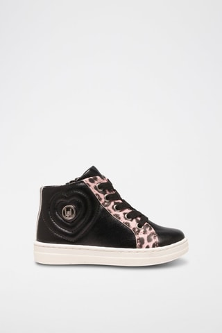 Hoge Platform Sneakers Mini Alicia  Zwart