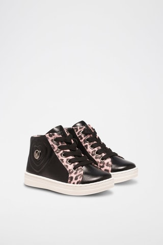 Hoge Platform Sneakers Mini Alicia  Zwart