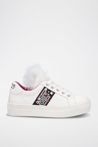 Sneakers com plataforma Alicia Branco
