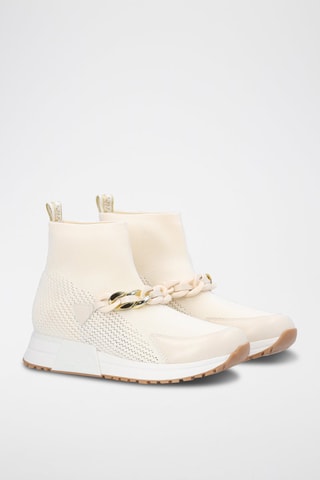 Sneakers subidos Kiss Bege