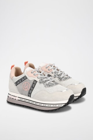 Stierenleren Sneakers Wonder - Lichtgrijs