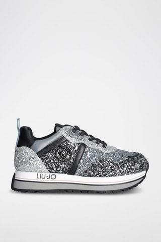 Platform Sneakers Maxi Wonder  Blauw en Zilverkleurig