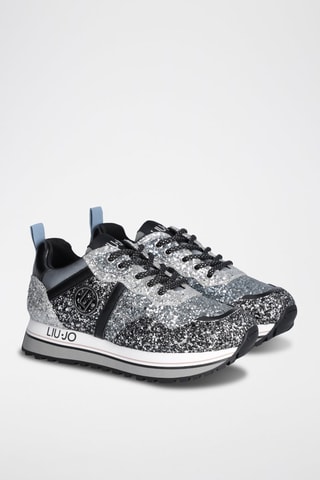 Platform Sneakers Maxi Wonder  Blauw en Zilverkleurig