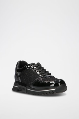Platform Sneakers Kiss - Zwart en Zilverkleurig