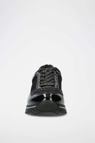 Platform Sneakers Kiss - Zwart en Zilverkleurig