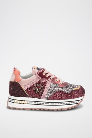 Sneakers Wonder Bordeauxrood en Roze