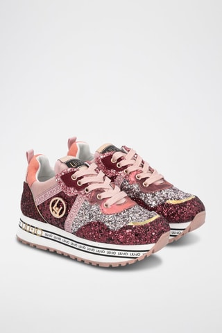 Sneakers Wonder Bordeauxrood en Roze