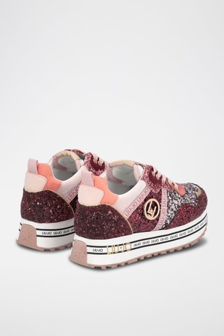 Sneakers Wonder Bordeauxrood en Roze