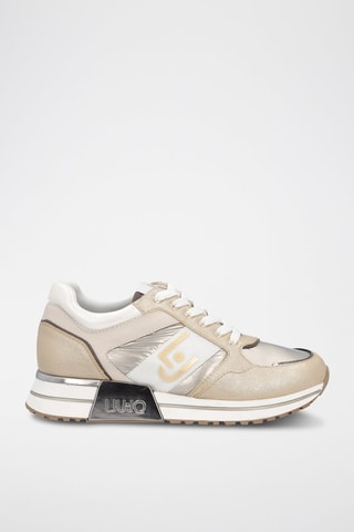 Sneakers Kiss Dourado e prateado