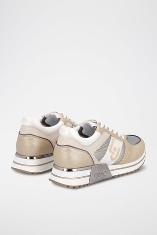 Sneakers Kiss Dourado e prateado